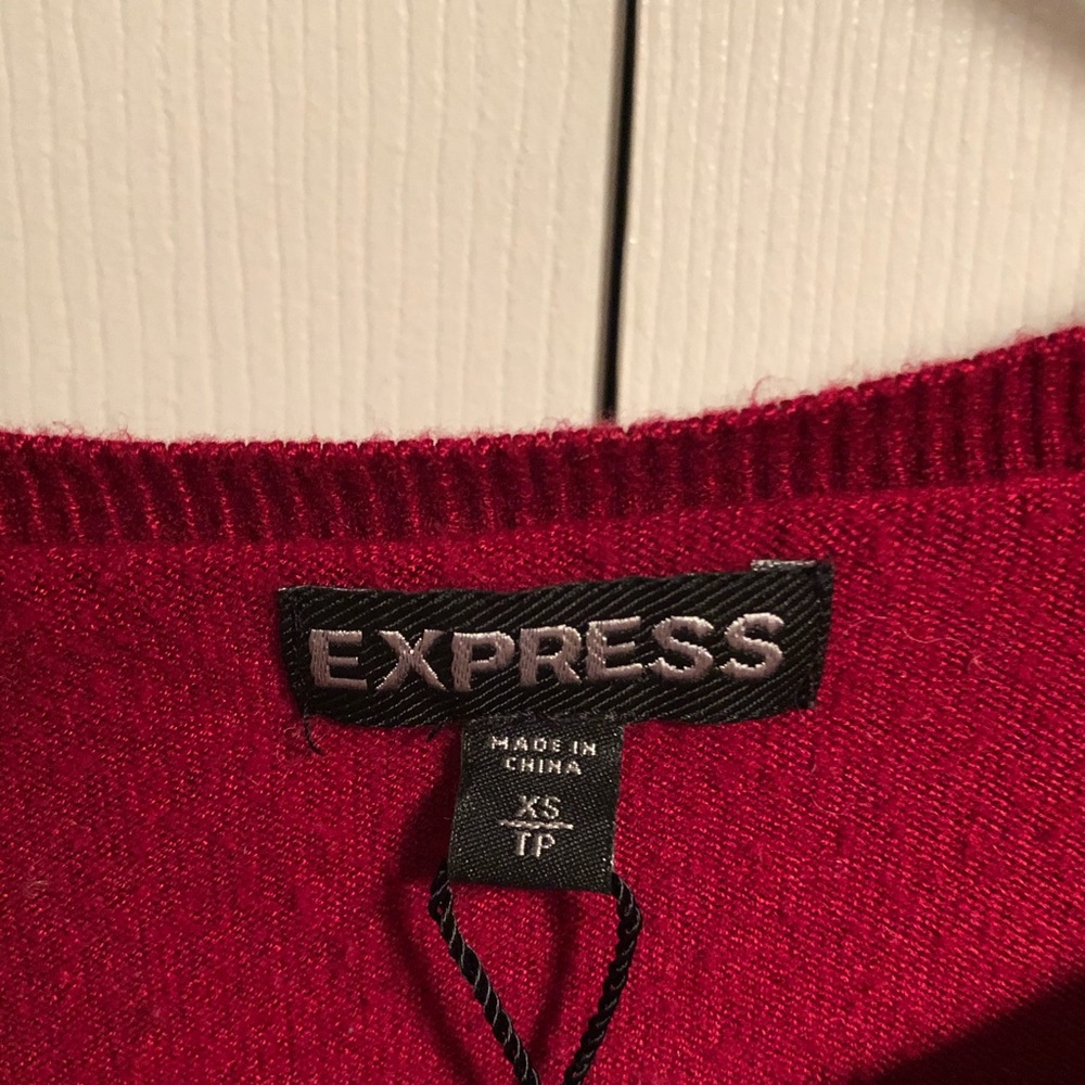 Red button down sweater - Picture 3 of 3